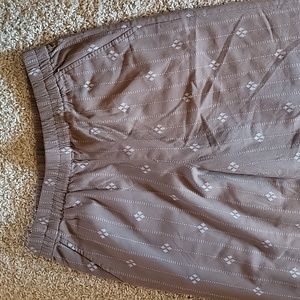 Madewell wide-leg beach pants, EUC, brown and white